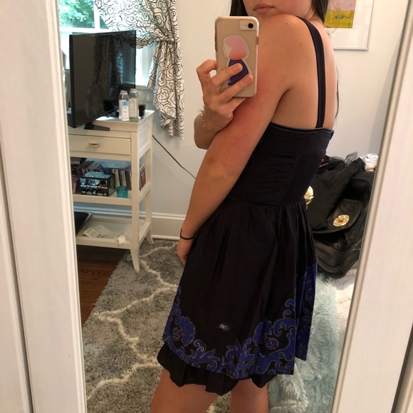 🌟 Free People midnight blue dress - Picture 4 of 7